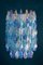 Large Sapphire Colored Murano Glass Chandeliers in the Style of C. Scarpa, Set of 2 2