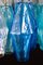 Große Saphirfarbene Murano Glas Kronleuchter im Stil von C. Scarpa, 2er Set 12