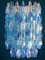 Large Sapphire Colored Murano Glass Chandeliers in the Style of C. Scarpa, Set of 2 14