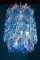 Large Sapphire Colored Murano Glass Chandeliers in the Style of C. Scarpa, Set of 2 3