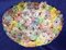 Lampade da soffitto a forma di cesto di fiori multicolori in vetro di Murano, set di 2, Immagine 7