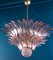 Lampadari a forma di palma in vetro di Murano rosa, set di 2, Immagine 3