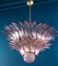 Pink Murano Glass Palmette Chandeliers, Set of 2 3