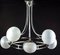 Mid-Century Chrome & Murano Glass Chandelier Attributed to Gino Sarfatti, 1960s, Image 13