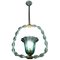 Lanterna in vetro di Murano color acquamarina di Ercole Barovier, anni '40, Immagine 9