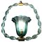 Aquamarine Murano Glass Lantern by Ercole Barovier, 1940s, Image 1