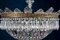 Crystal and Brass Chandelier, Italy, 1940s 5