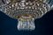 Crystal and Brass Chandelier, Italy, 1940s 9