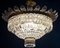 Crystal and Brass Chandelier, Italy, 1940s, Image 3