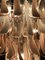 Lámparas de araña italianas de cristal de Murano rosa y blanco, años 80. Juego de 2, Imagen 8