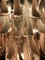 Lámparas de araña italianas de cristal de Murano rosa y blanco, años 80. Juego de 2, Imagen 12