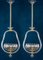 Art Deco Murano Glass and Brass Pendants or Lanterns by Barovier, Set of 2 4