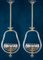 Art Deco Murano Glass and Brass Pendants or Lanterns by Barovier, Set of 2, Image 4