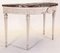 18th Century Italian Louis XVI Ivory Painted Demilune Console Table 6