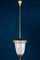 Lampe à Suspension Art Déco en Verre de Murano Reticello Attribuée à Pietro Chiesa, 1940s 9