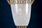 Lampe à Suspension Art Déco en Verre de Murano Reticello Attribuée à Pietro Chiesa, 1940s 4