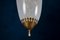 Lampe à Suspension Art Déco en Verre de Murano Reticello Attribuée à Pietro Chiesa, 1940s 5