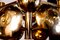 Brass and Glass Lens Chandelier by Gaetano Sciolari, Italy, 1960s, Image 3