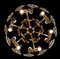 Brass and Glass Lens Chandelier by Gaetano Sciolari, Italy, 1960s, Image 13