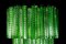Lámpara de araña Tronchi Mid-Century de cristal de Murano verde, 1960, Imagen 7