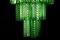 Lustre Tronchi Mid-Century en Verre de Murano Vert, 1960 9