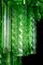 Lámpara de araña Tronchi Mid-Century de cristal de Murano verde, 1960, Imagen 13