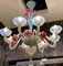 Lámpara de araña de cristal de Murano iridiscente, años 60, Imagen 8