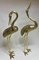 Large Gilt Bronze Sculptures of Herons, 1990s, Set of 2 3