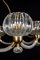 Art Deco Brass Mounted Murano Glass Chandelier by Ercole Barovier, 1940s 8