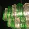Modern Emerald Green and Clear Murano Glass Chandelier or Flush Mount 6