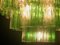 Lampadario moderno in vetro di Murano verde smeraldo e trasparente, Immagine 7