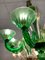 Lustre en Verre de Murano Vert, Venise, 1990s 4