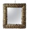 Gold Murano Glass Flower Mirror, Image 1