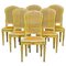 18th Century Italian Painted and Parcel-Gilt Chairs, Set of 6 1