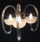 Lámpara de araña Reticello de cristal de Murano de Ercole Barovier, años 40, Imagen 3