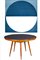 Mid-Century Blue Top Dining or Center Table in the Style of Gio Ponti, Image 3
