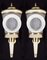 Ivory Painted and Brass Sconces or Wall Lights in the Style of Carlo Scarpa, 1940s, Set of 2, Image 11