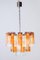 Gold and Clear Murano Glass Tronchi Chandelier, 1970s, Image 12