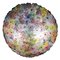 Multi-Colored Flower Basket Ceiling Light in Murano Glass 1