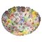Plafonnier Panier Fleur Multicolore en Verre de Murano 2