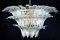 Lámpara de araña Palmette de cristal de Murano, años 70, Imagen 7
