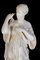 Neoclassical Alabaster Sculpture of Vestal, 1870s 2