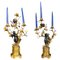 19th Century French Bronze and Gilt Candelabras, Set of 2 1