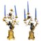 Französische Kerzenständer aus vergoldeter Bronze, 19. Jh., 2er Set 1