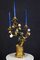 19th Century French Bronze and Gilt Candelabras, Set of 2, Image 2
