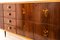 Italienisches Mid-Century Esszimmer Set mit Tisch & Barschrank, 1940er, 2er Set 6