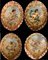 19th Century Allegorical Oval Paintings, 1860s, Set of 4 1