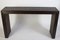 Italian Modernist Dark Wood and Steel Console Table, Image 3