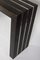 Italian Modernist Dark Wood and Steel Console Table, Image 5