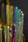 Regenbogenfarbener Kristallstab und Messing Kronleuchter oder Laterne von Gaetano Sciolari, 1960er 13